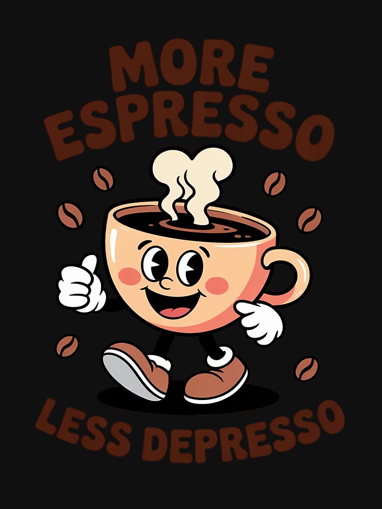 More Espresso Less Depresso by Viepenny T-Shirts, Hoodie, Sweatshirt | BlankRebels.com (Image 3)