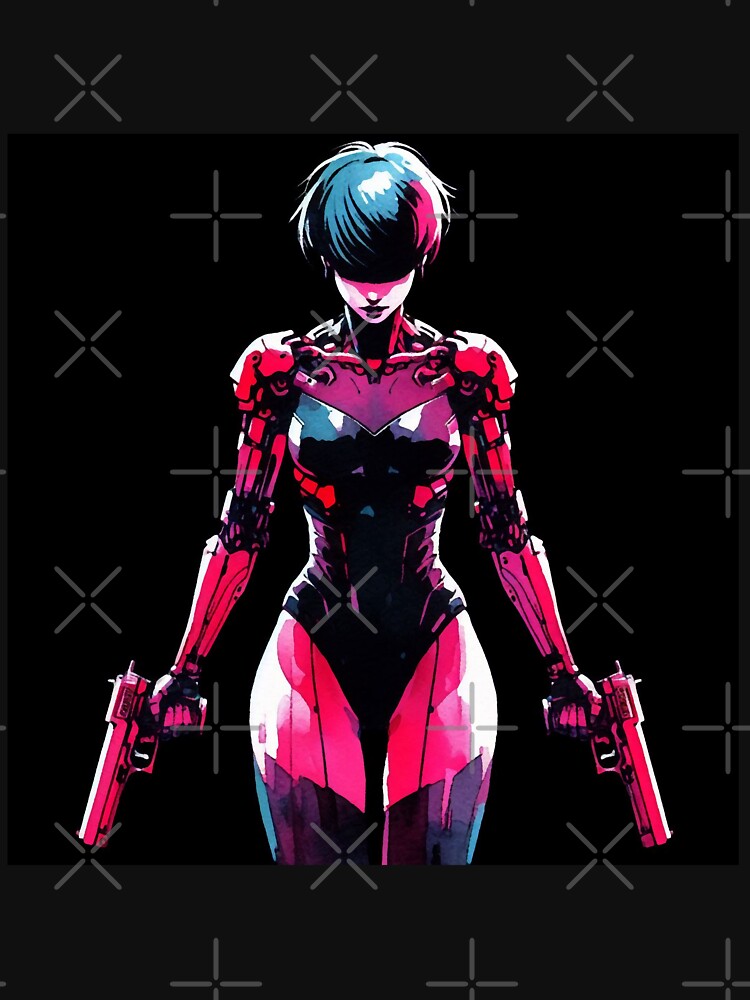 Cyberpunk Woman Assassin by RESToRAPTOR T-Shirts, Hoodie, Sweatshirt | BlankRebels.com (Image 3)