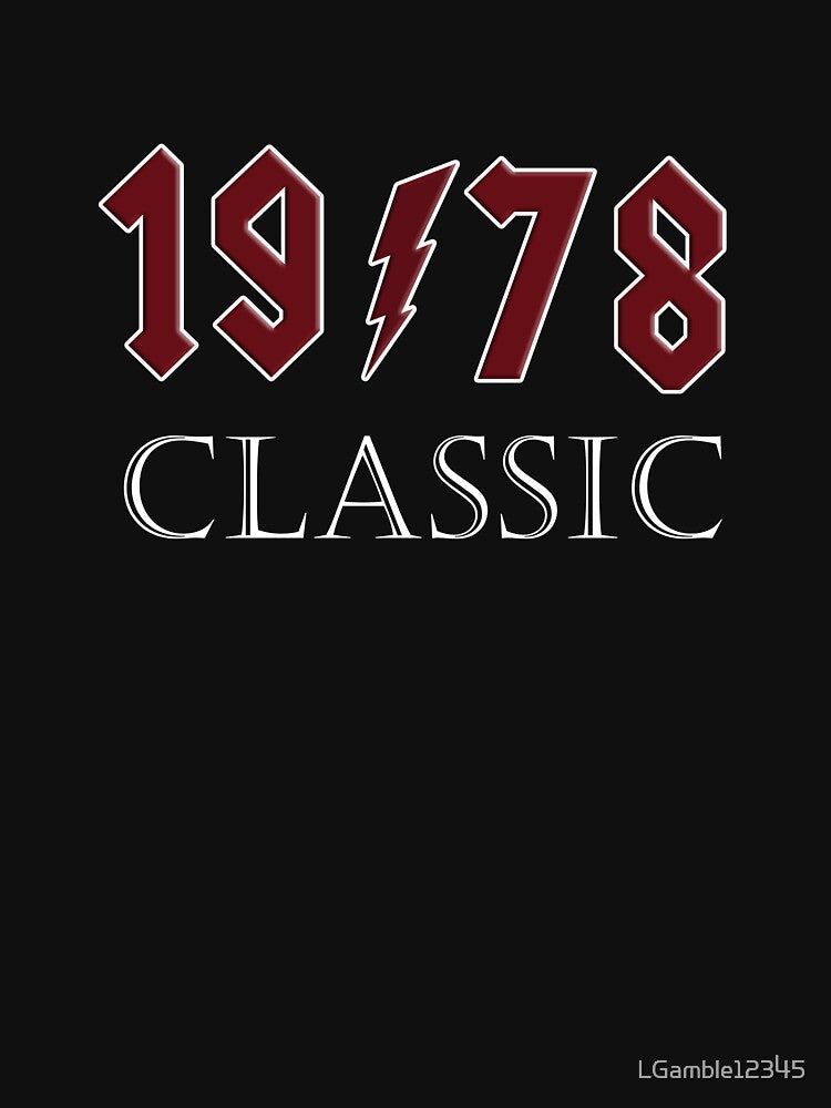 Top 1978 Birthday Rock Classic Gift Design by LGamble12345 T-Shirts, Hoodie, Sweatshirt | BlankRebels.com (Image 3)