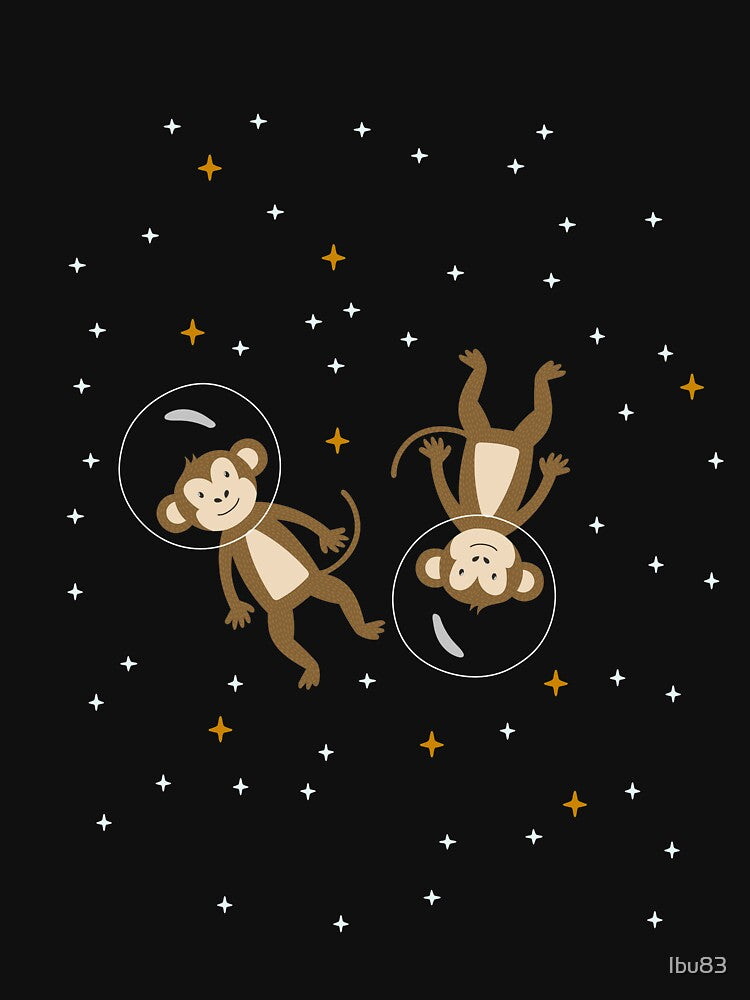 Monkey Astronaut Outer Space by Ibu83 T-Shirts, Hoodie, Sweatshirt | BlankRebels.com (Image 3)