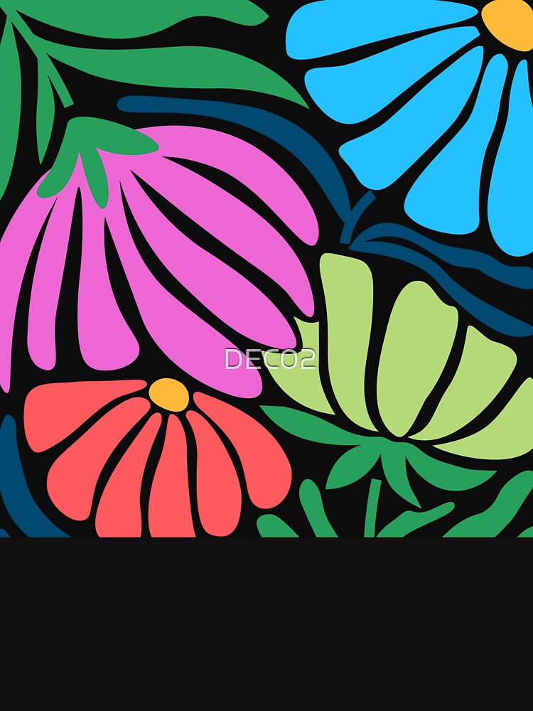Boho Abstract Colorful Flowers And Leaves Art Designs by DEC02 T-Shirts, Hoodie, Sweatshirt | BlankRebels.com (Image 3)