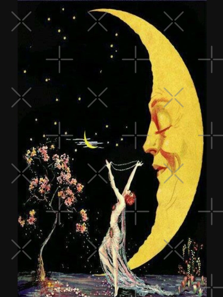 lady and the moon by glden T-Shirts, Hoodie, Sweatshirt | BlankRebels.com (Image 3)