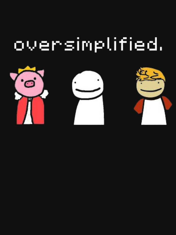 oversimplified t-shirt, hoodie, stickers, oversimplified essential by ENDASS Sweatshirt | BlankRebels.com (Image 3)
