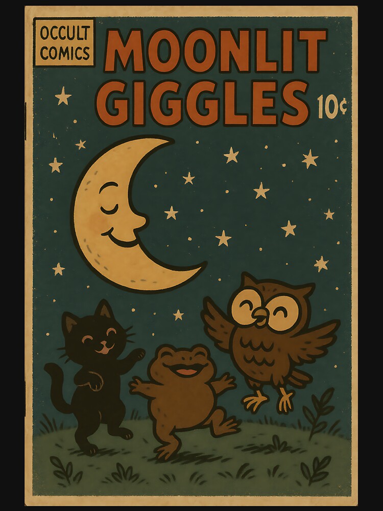Cute Paganism: Moonlit Giggles by bapupa T-Shirts, Hoodie, Sweatshirt | BlankRebels.com (Image 3)
