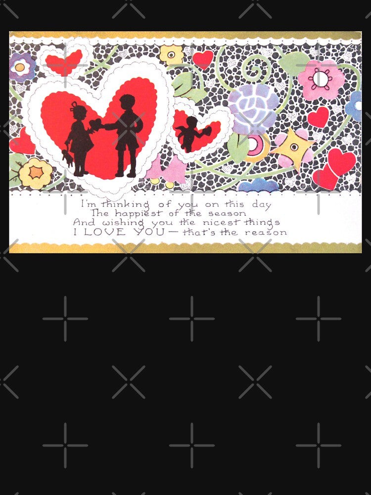 Vintage Valentine Hearts and Verse by collageDP T-Shirts, Hoodie, Sweatshirt | BlankRebels.com (Image 3)