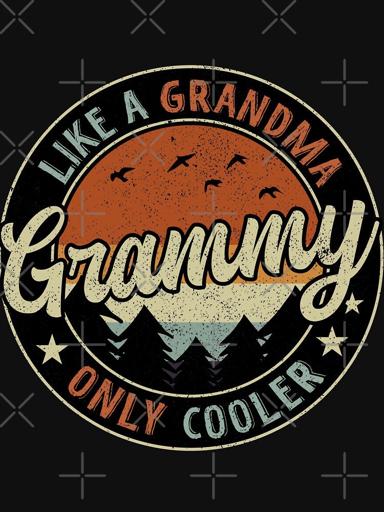 Grammy Like A Grandma Only Cooler Vintage Retro by TheWildStyle T-Shirts, Hoodie, Sweatshirt | BlankRebels.com (Image 3)