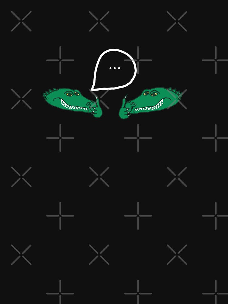 LaMaisonOfMY ALLIGATOR SSSSHHH! INTROVERT CONVERSATIONS COLLECTION NO.1 Black Series by LaMaisonOfMY T-Shirts,... (Image 3)