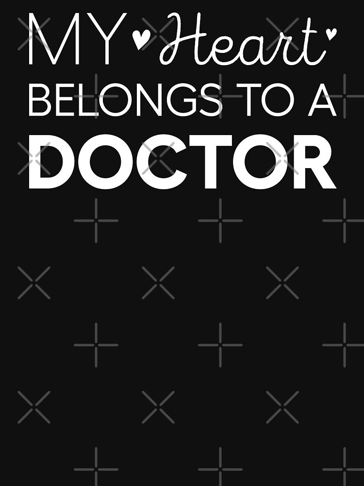 My Heart Belongs To A Doctor Cute Doctor Wife by RareBunny T-Shirts, Hoodie, Sweatshirt | BlankRebels.com (Image 3)
