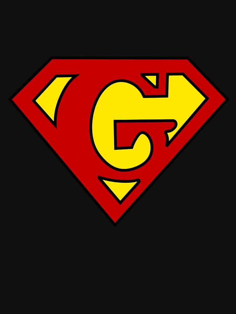 Superhero Symbol Letter G T-Shirt by AdelineCasper Hoodie, Sweatshirt | BlankRebels.com (Image 3)