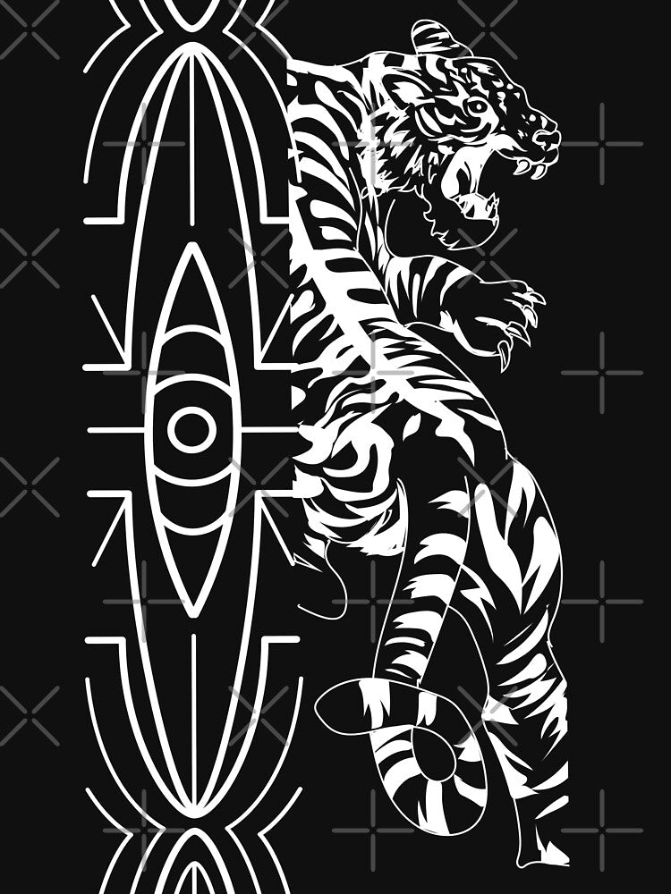Tiger Streetwear Pattern mix streetwear by InspiredForever T-Shirts, Hoodie, Sweatshirt | BlankRebels.com (Image 3)