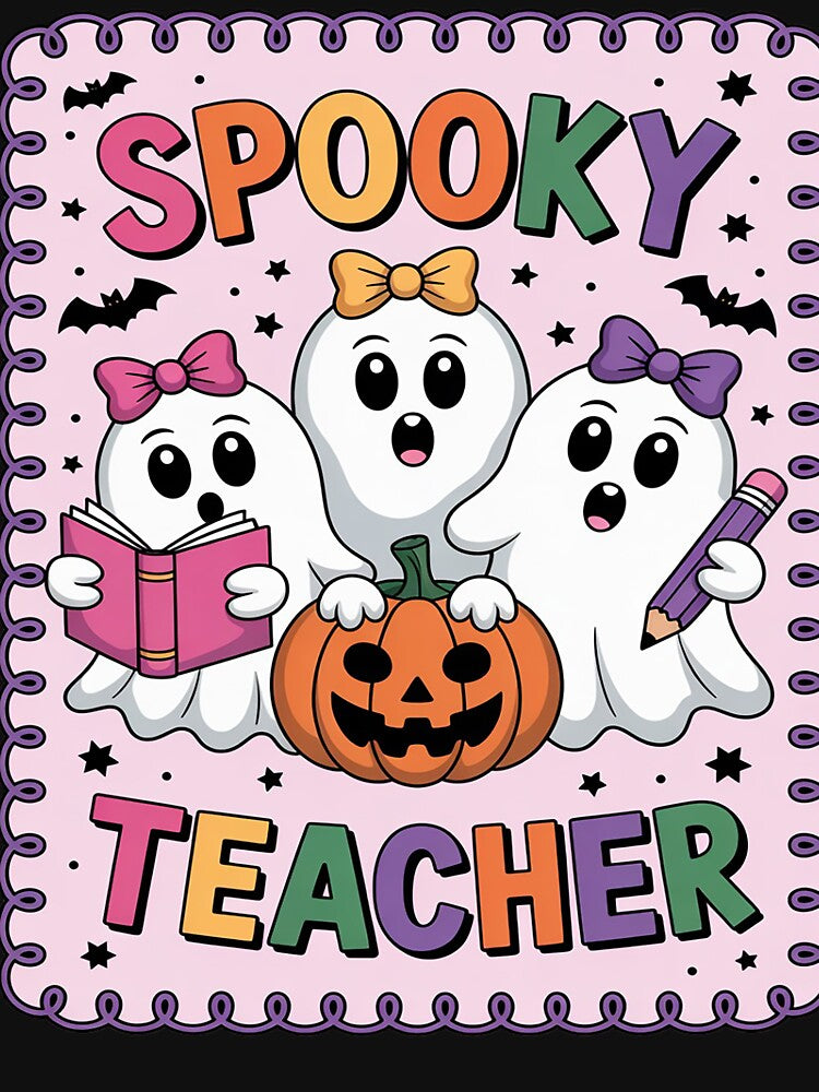 Spooky Teacher  Halloween by Eskomeranola T-Shirts, Hoodie, Sweatshirt | BlankRebels.com (Image 3)