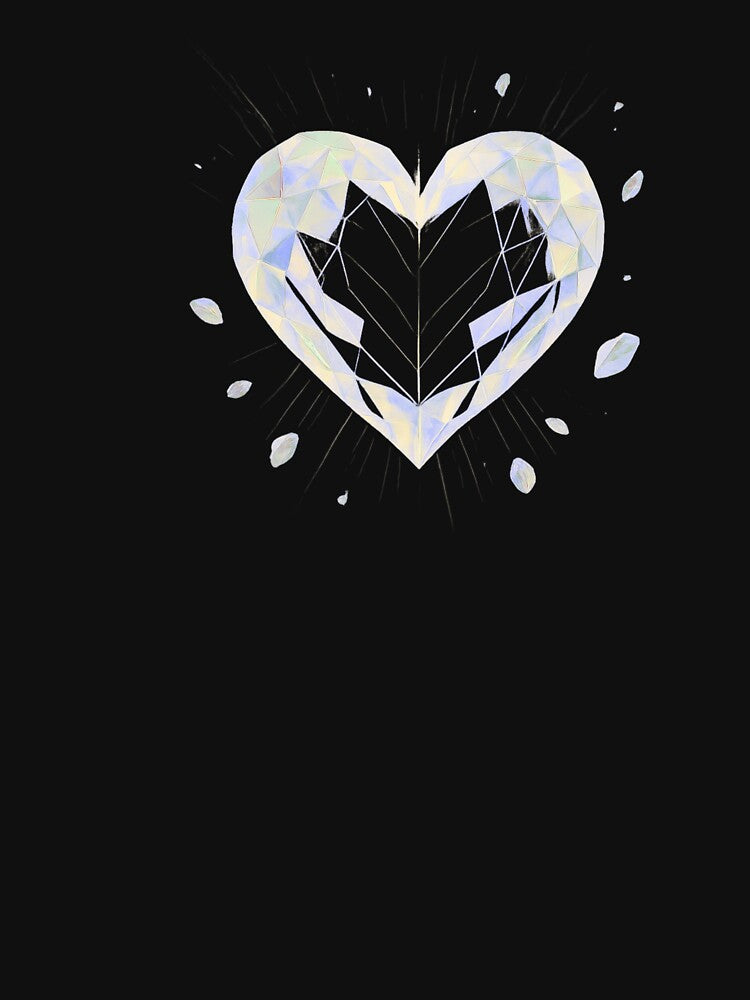 Crystal Heart Core • Emotional Healing Through Light Refraction by AdicretorDesign T-Shirts, Hoodie, Sweatshirt (Image 3)