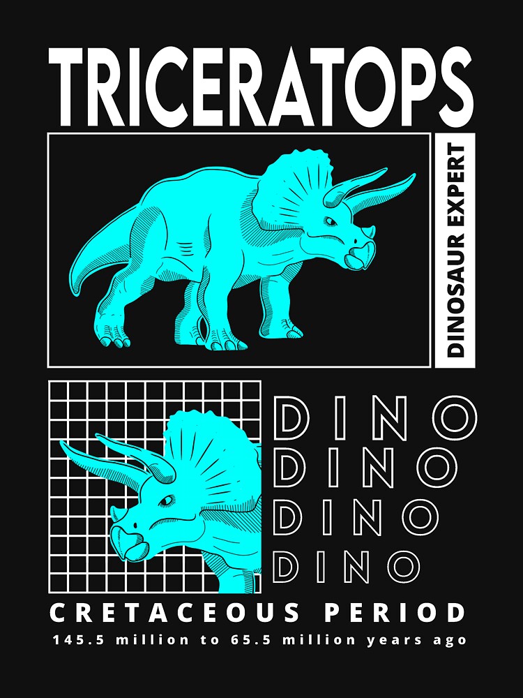 Triceratops Blue by Pahlaz T-Shirts, Hoodie, Sweatshirt | BlankRebels.com (Image 3)