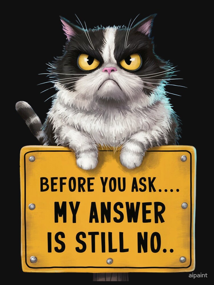 funny grumpy cat by aipaint T-Shirts, Hoodie, Sweatshirt | BlankRebels.com (Image 3)