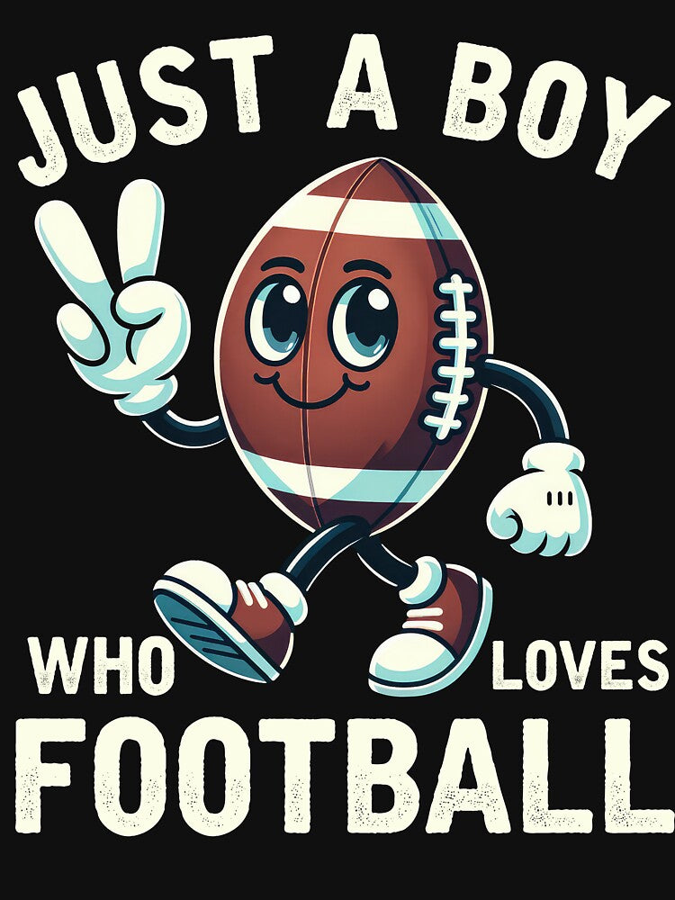 Just a Boy Who Loves Football Boys Men by BlueBerry-Pengu T-Shirts, Hoodie, Sweatshirt | BlankRebels.com (Image 3)