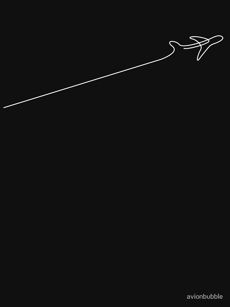Minimalist line with airplane design by avionbubble T-Shirts, Hoodie, Sweatshirt | BlankRebels.com (Image 3)