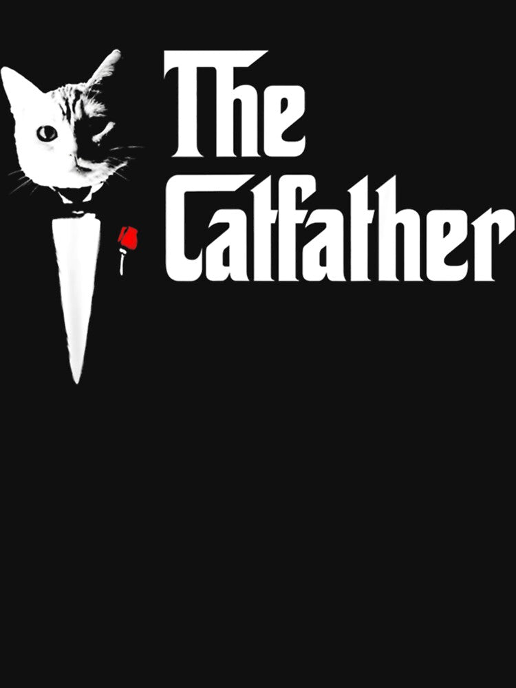 The Catfather Father Of Cats Funny Cat Dad by KatiestoreDT T-Shirts, Hoodie, Sweatshirt | BlankRebels.com (Image 3)