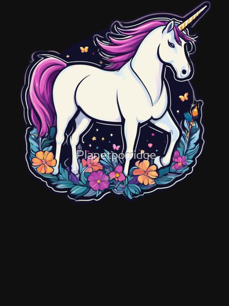 Fun Unicorn Art by Planetporridge T-Shirts, Hoodie, Sweatshirt | BlankRebels.com (Image 3)