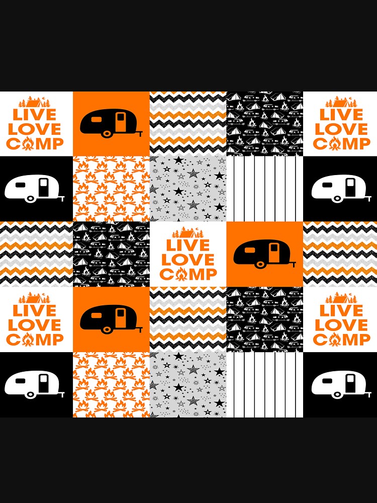 Orange Eat Sleep Camp Camping Life by AverilArt T-Shirts, Hoodie, Sweatshirt | BlankRebels.com (Image 3)