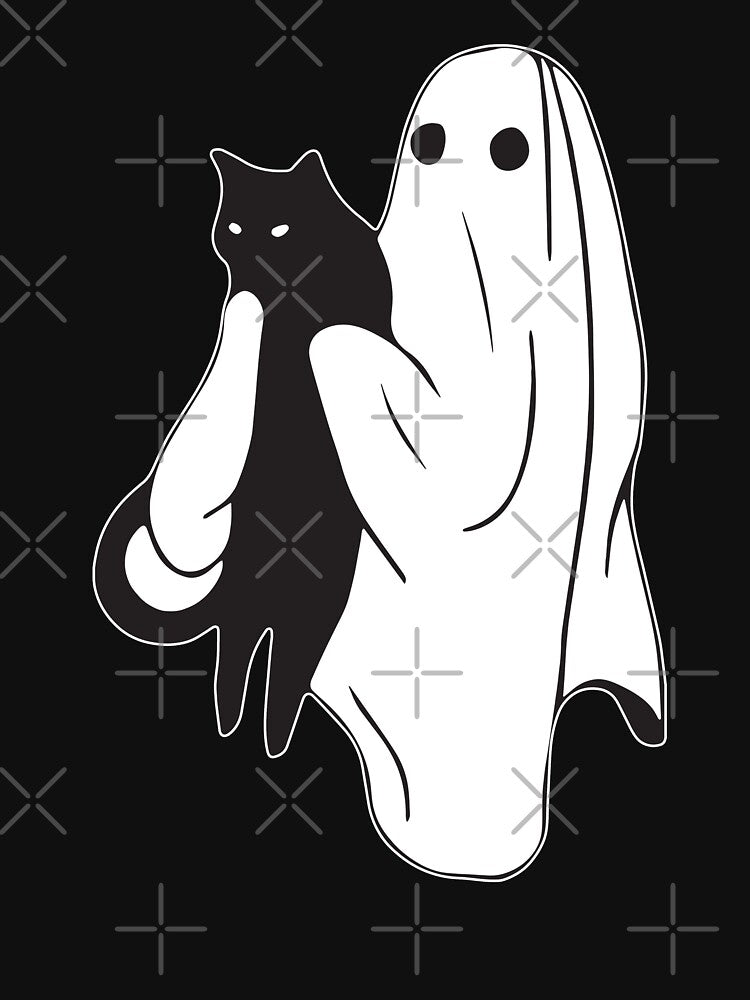 Ghost Holding Black Cat Halloween by GuyWithtPie T-Shirts, Hoodie, Sweatshirt | BlankRebels.com (Image 3)