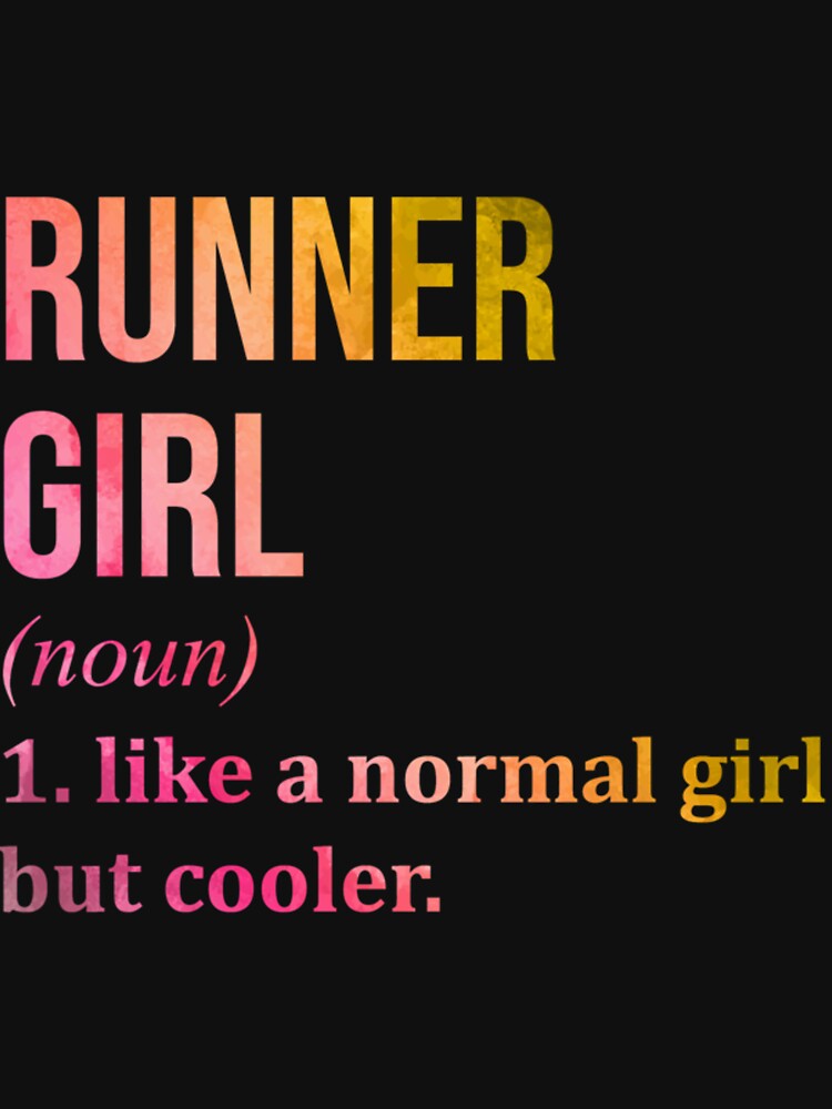 Runner Girl Funny Running Quote in Watercolo| Perfect Gift by sherricam T-Shirts, Hoodie, Sweatshirt (Image 3)