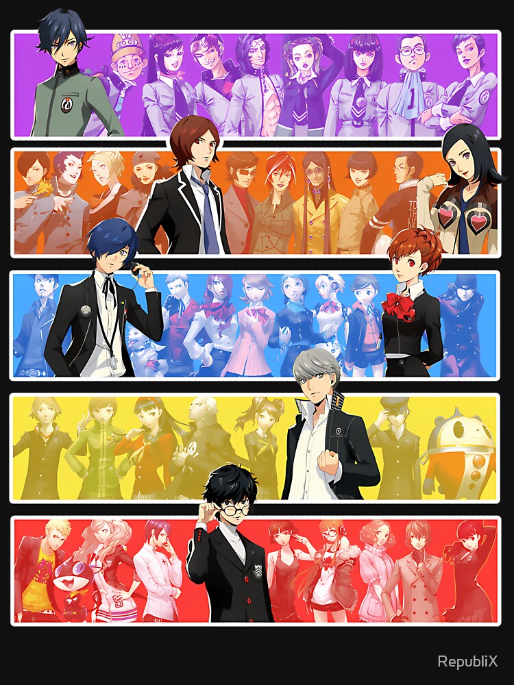 Persona Series Characters by RepubliX T-Shirts, Hoodie, Sweatshirt | BlankRebels.com (Image 3)