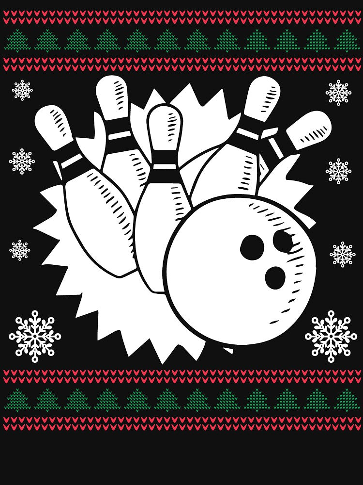 Christmas - Bowling Christmas by UnknownArtistt T-Shirts, Hoodie, Sweatshirt | BlankRebels.com (Image 3)