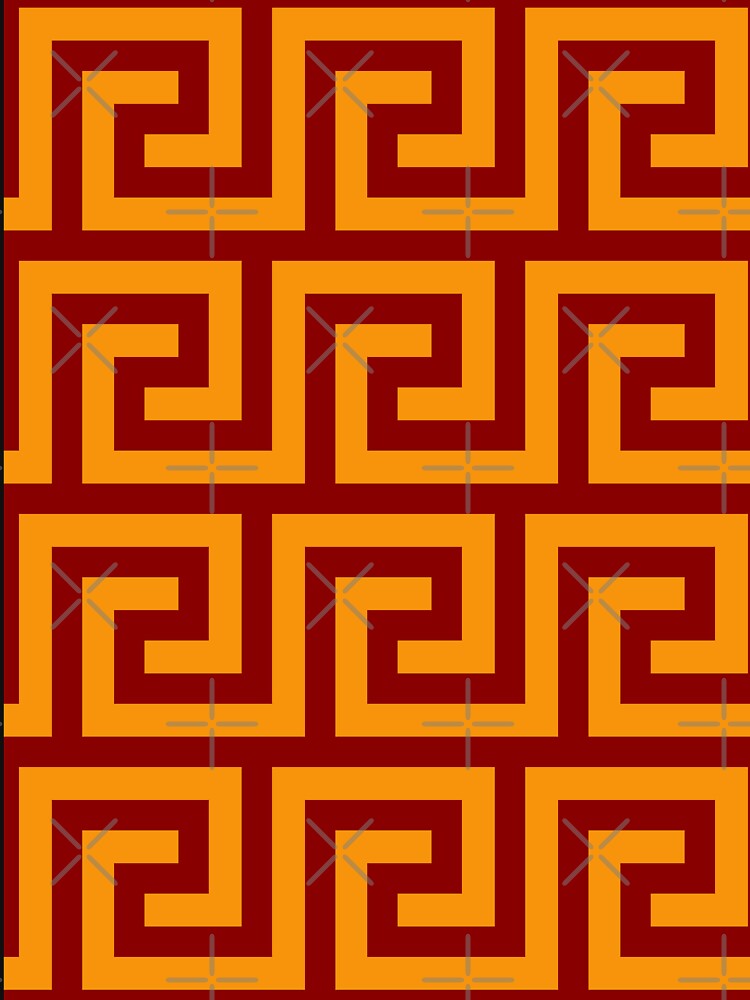 house of lions minimalist greek pattern by neopop