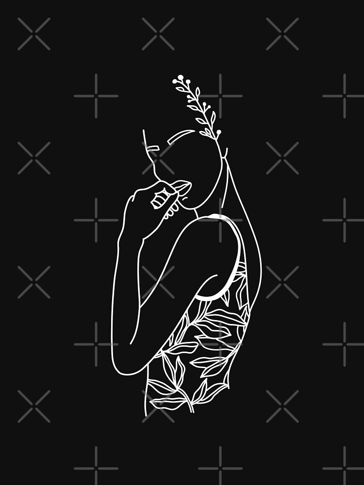 Tropical Goddess Woman by minimallineart T-Shirts, Hoodie, Sweatshirt | BlankRebels.com (Image 3)