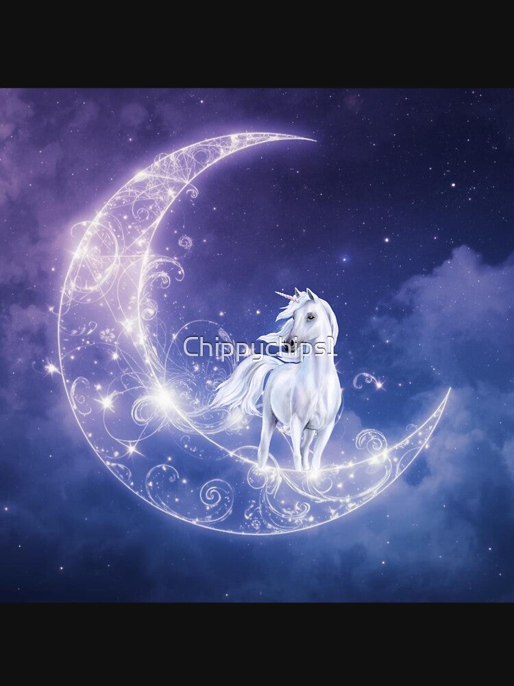 Half Moon Mystical Unicorn Fantasy by Chippychips1 T-Shirts, Hoodie, Sweatshirt | BlankRebels.com (Image 3)