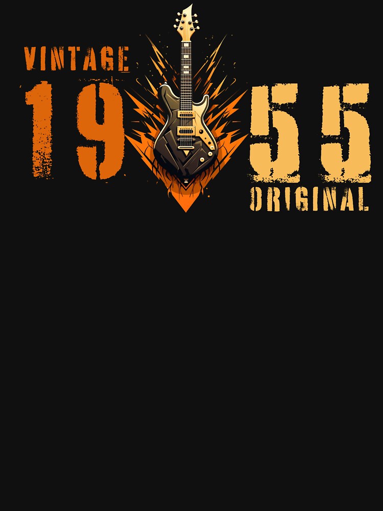 Born 1955 vintage original, quitar by Krzysztof Siwek T-Shirts, Hoodie, Sweatshirt | BlankRebels.com (Image 3)