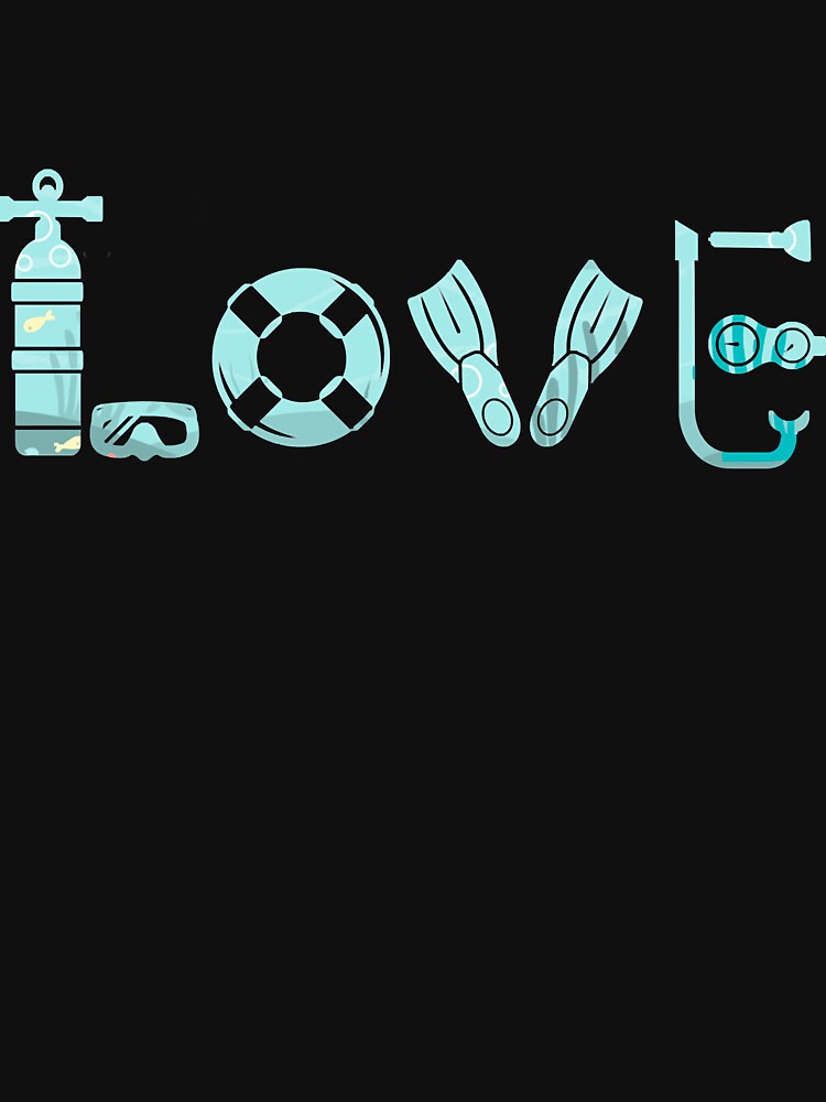 Love Scuba Diving Freediving Ocean Dive Gear Diver Pullover Hoodie by Liefke12441 T-Shirts, Sweatshirt (Image 3)