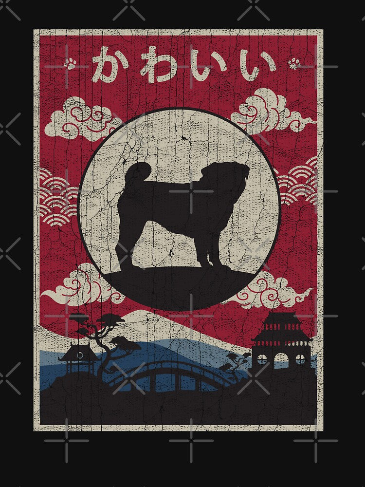 Japanese Pug Kawaii by rafaeltto T-Shirts, Hoodie, Sweatshirt | BlankRebels.com (Image 3)