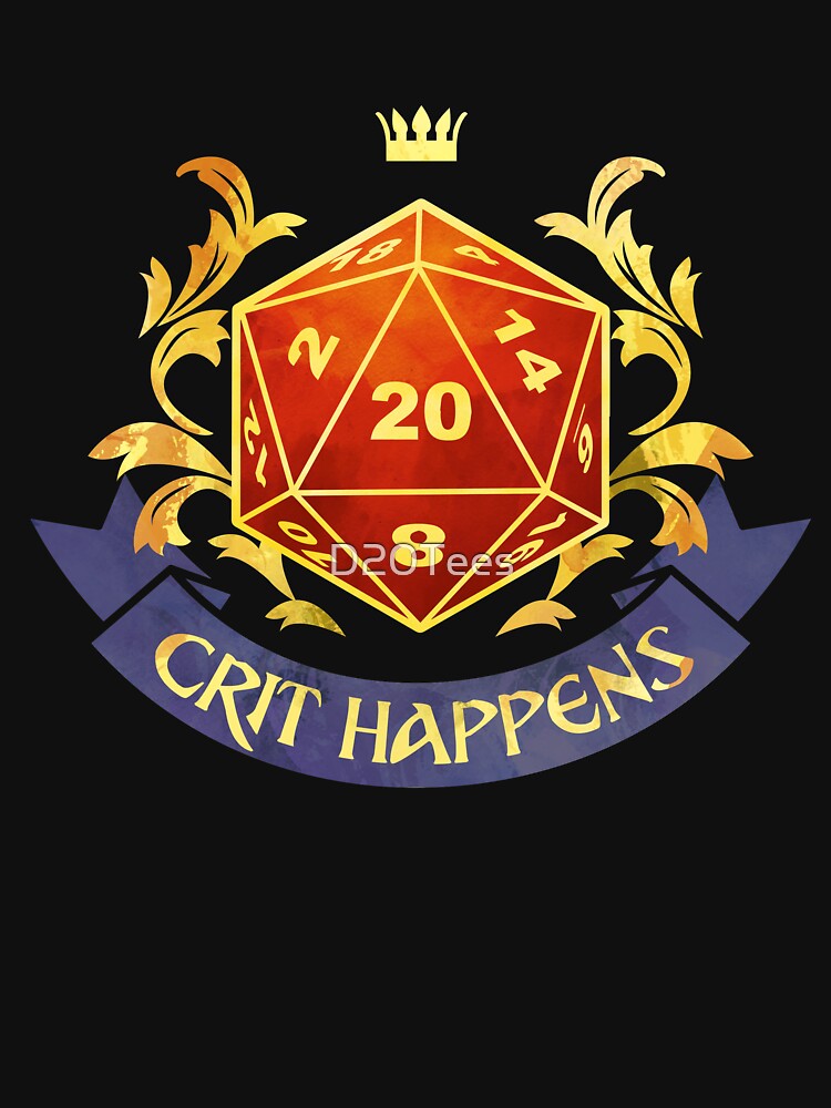 Crit Happens Natural 20 by D20Tees T-Shirts, Hoodie, Sweatshirt | BlankRebels.com (Image 3)