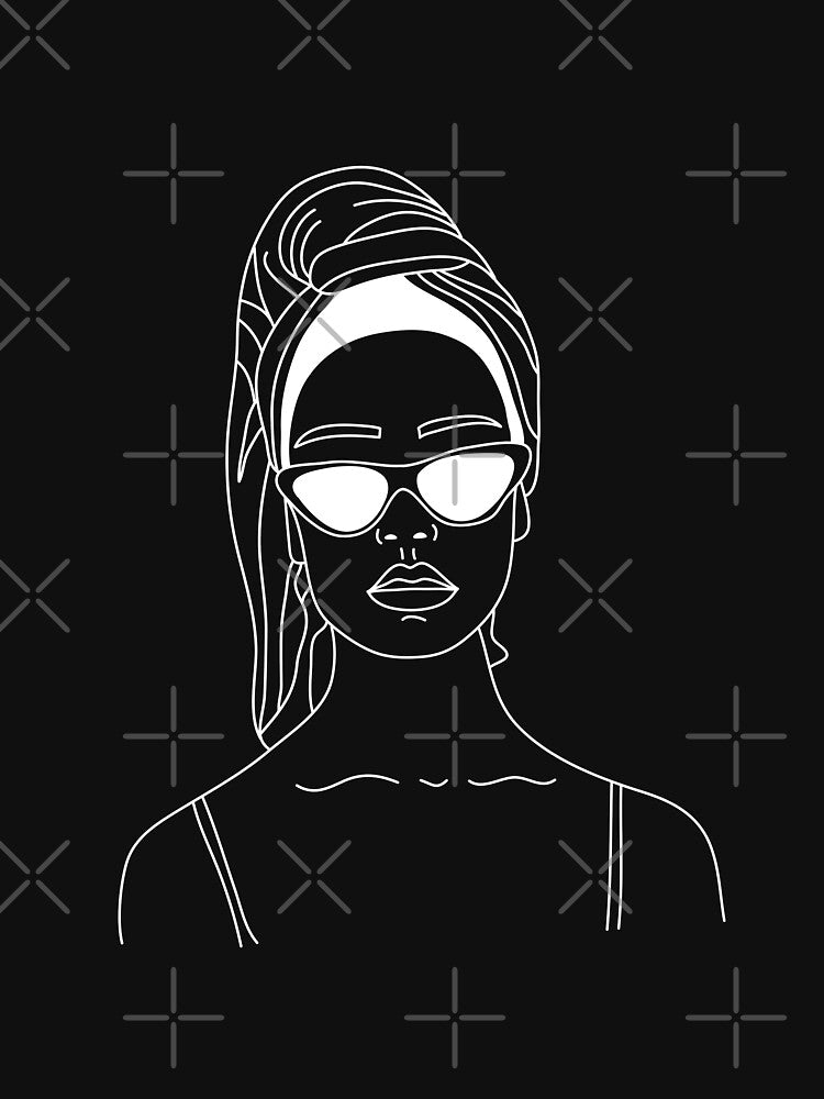 Fashion Woman Minimal Line Art by minimallineart T-Shirts, Hoodie, Sweatshirt | BlankRebels.com (Image 3)