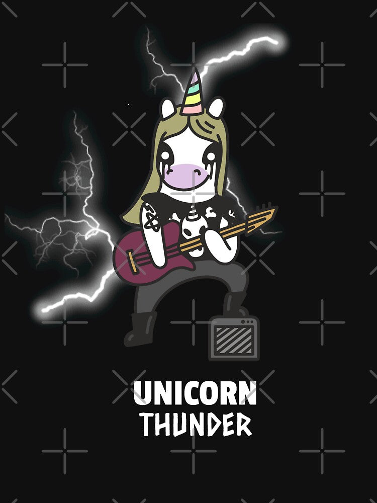 Heavy Metal Unicorn Thunder by TheWildFlix T-Shirts, Hoodie, Sweatshirt | BlankRebels.com (Image 3)