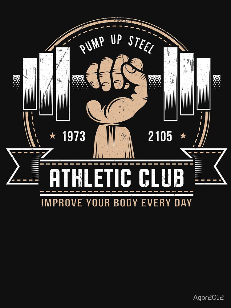Athletic logo hahd with dumbell by Agor2012 T-Shirts, Hoodie, Sweatshirt | BlankRebels.com (Image 3)