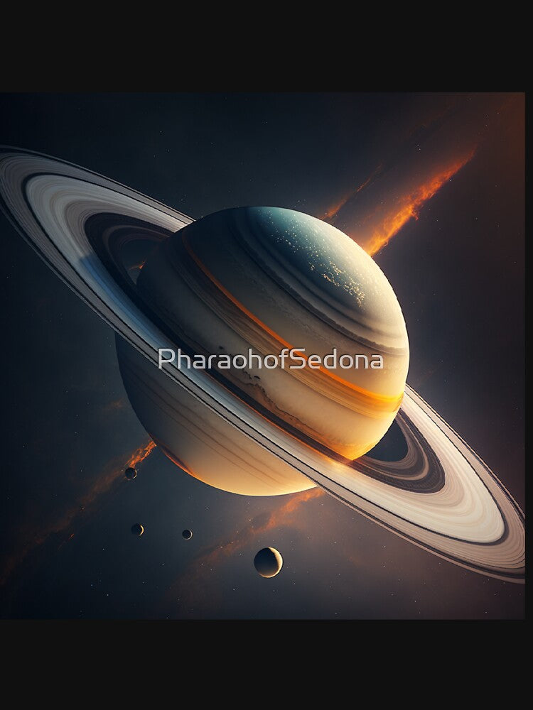 Saturn with Moons by PharaohofSedona T-Shirts, Hoodie, Sweatshirt | BlankRebels.com (Image 3)