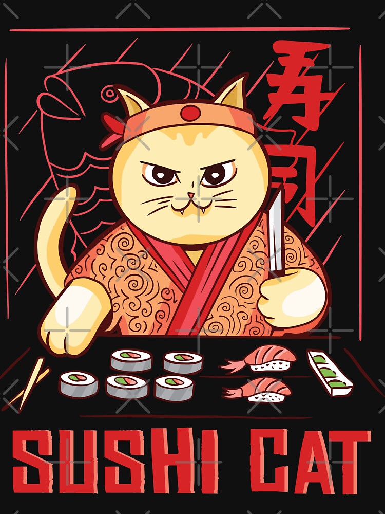 SUSHI CAT by delkh07 T-Shirts, Hoodie, Sweatshirt | BlankRebels.com (Image 3)