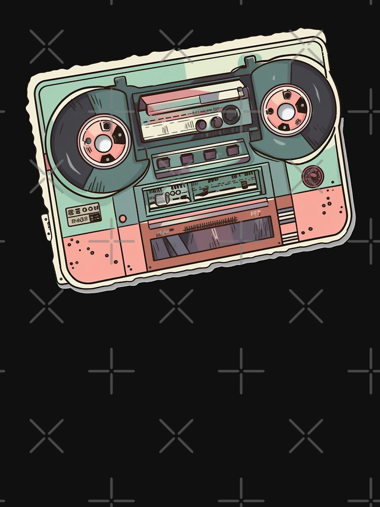 80s Technology Rewind Recorder Sticker Throwback 004 by PlanetArchive T-Shirts, Hoodie, Sweatshirt (Image 3)