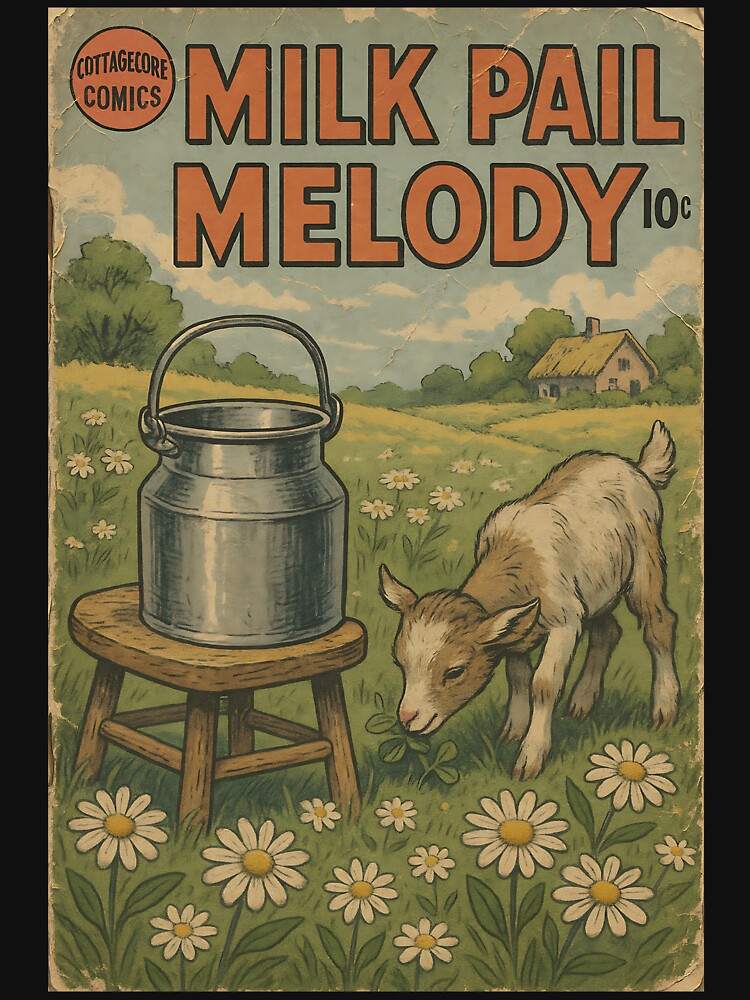 Bucolic Cottagecore: Milk Pail Melody by bapupa T-Shirts, Hoodie, Sweatshirt | BlankRebels.com (Image 3)