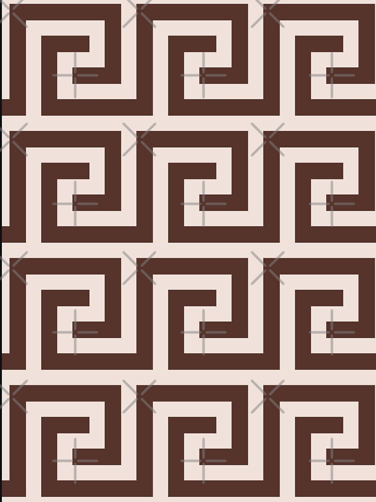dark academia minimalist greek pattern in brown and cream by neopop T-Shirts, Hoodie, Sweatshirt | BlankRebels.com (Image 3)