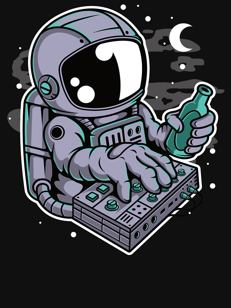 Astronaut Synth - Funny Outer Space Lovers by Desteroids T-Shirts, Hoodie, Sweatshirt | BlankRebels.com (Image 3)