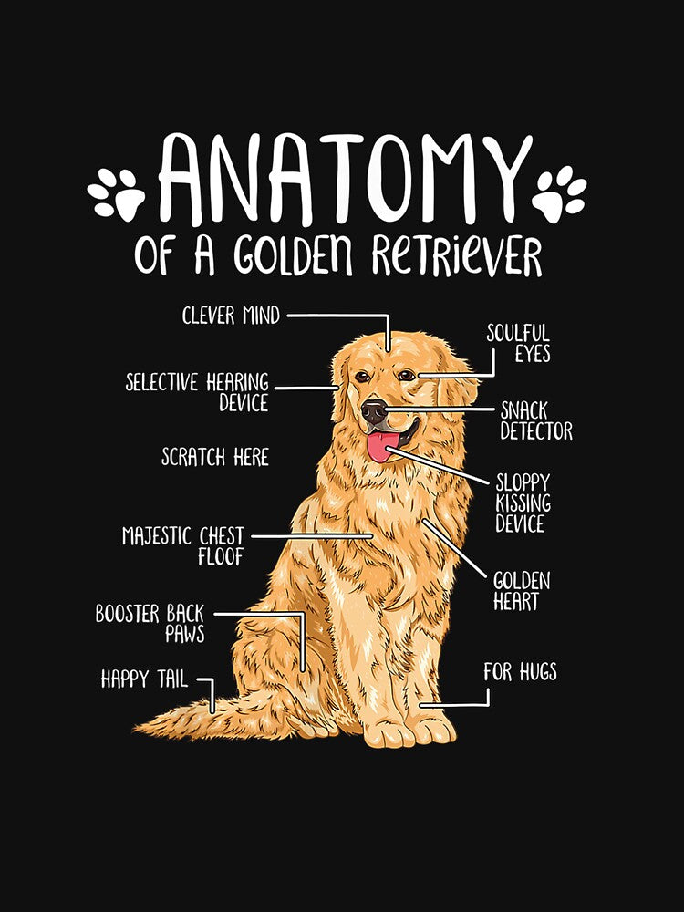 Funny Anatomy Golden Retriever Dog Lover Gift by DarrenGutmann T-Shirts, Hoodie, Sweatshirt | BlankRebels.com (Image 3)