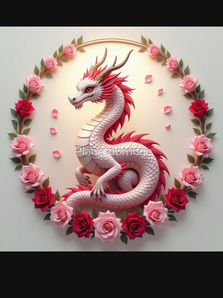 Beautiful Dragon With Flowers by Planetporridge T-Shirts, Hoodie, Sweatshirt | BlankRebels.com (Image 3)