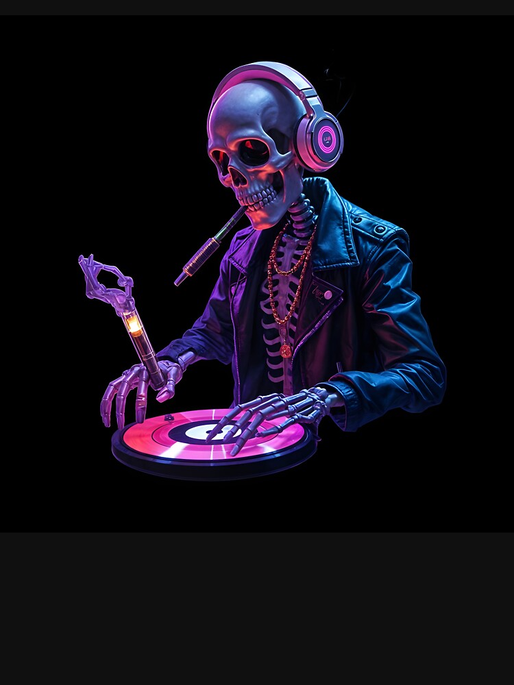 Skull Dj by Joshuasanga76a T-Shirts, Hoodie, Sweatshirt | BlankRebels.com (Image 3)