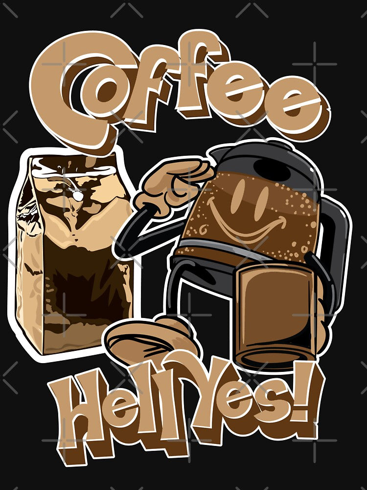 Coffee? Hell Yes! Coffee Salute by eShirtLabs by eShirtLabs T-Shirts, Hoodie, Sweatshirt | BlankRebels.com (Image 3)