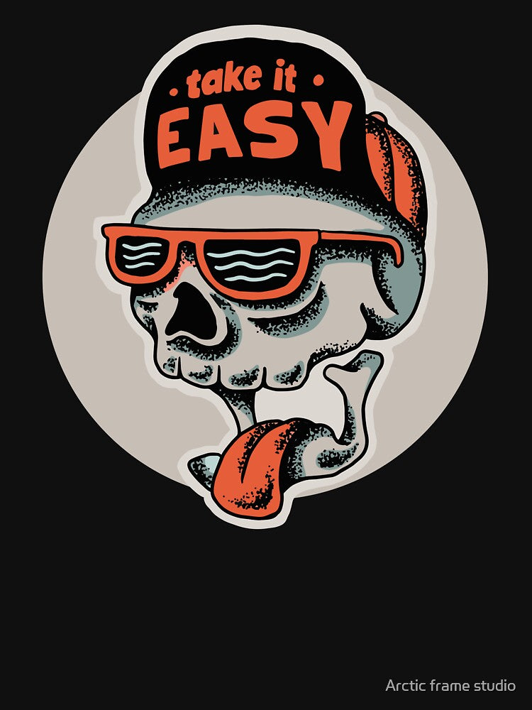 Take it easy skull skate by Arctic frame studio T-Shirts, Hoodie, Sweatshirt | BlankRebels.com (Image 3)