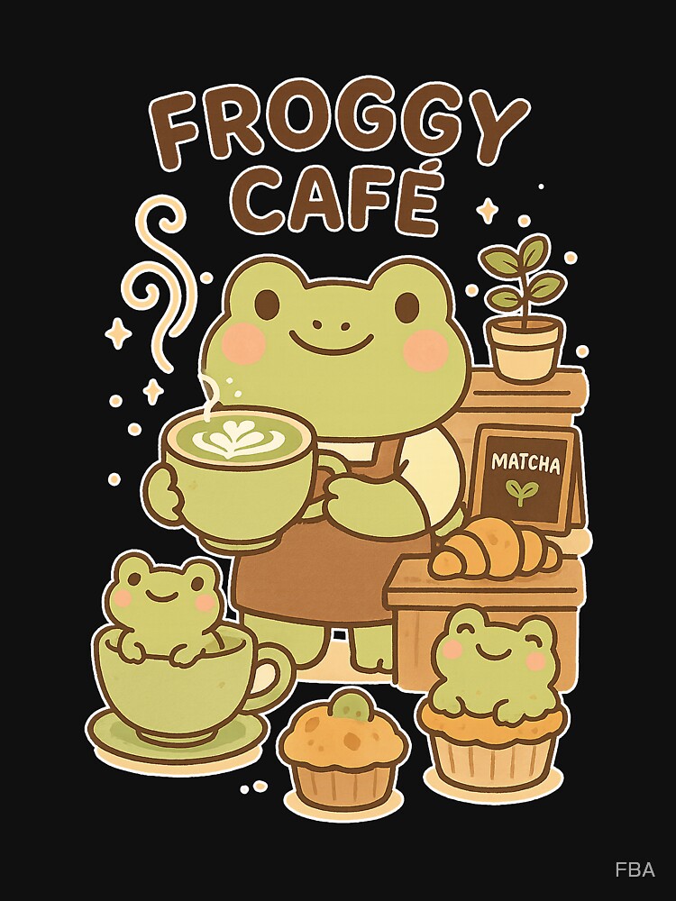 Froggy Café by FBA T-Shirts, Hoodie, Sweatshirt | BlankRebels.com (Image 3)