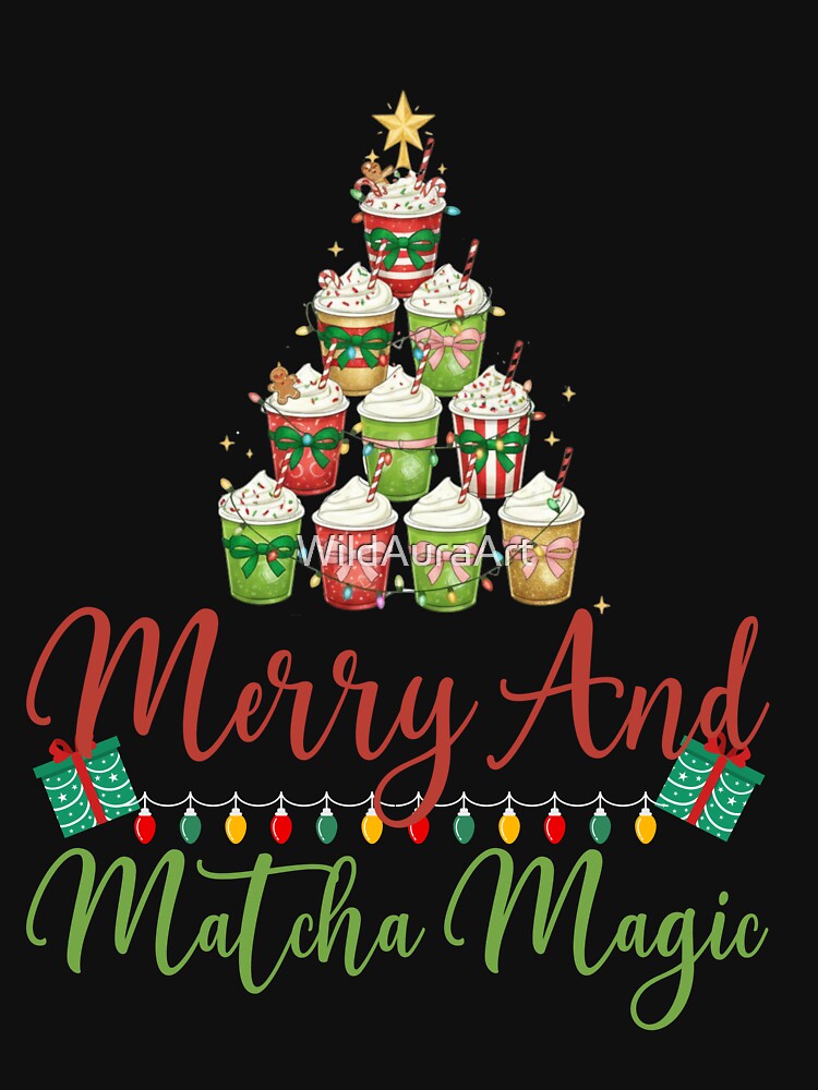 This Is My Christmas Pajama Shirt Matcha Lovers Family Matching by WildAuraArt Hoodie, Sweatshirt | BlankRebels.com (Image 3)